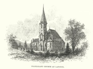 protestantiska kyrkan i Laforce av William Henry James after Boot